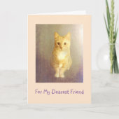 友親愛人がん勇気付けられる カード (正面)