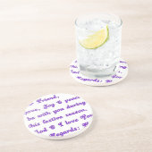 「友親愛人」フェスティバルの季節の挨拶 コースター (側面)