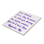 「友親愛人」フェスティバルの季節の挨拶 タイル (側面)