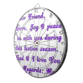 「友親愛人」フェスティバルの季節の挨拶 ダーツボード (正面右)