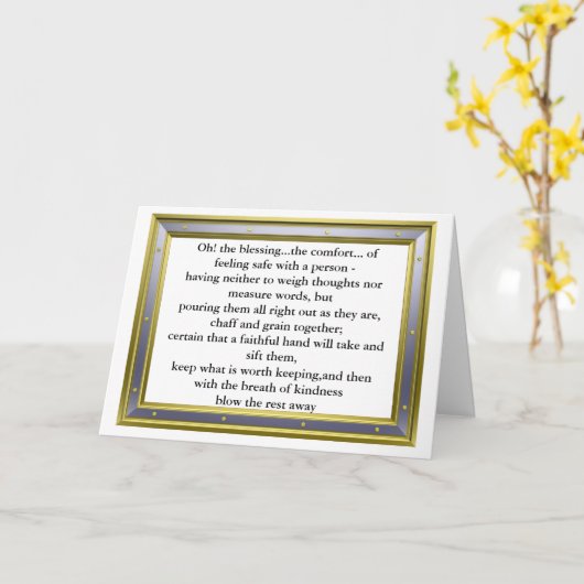 『友賛美情』 カード (黄色い花)