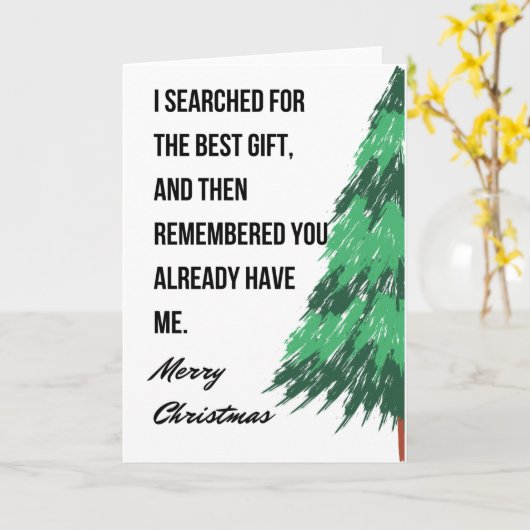 友達おもしろいと家族のためのクリスマスカード カード (黄色い花)