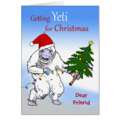 友達おもしろいのクリスマスまだイエティか？ (正面)