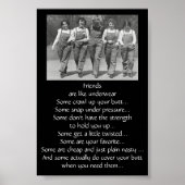 友達おもしろいの引用文は下着のようなもの ポスター (正面)