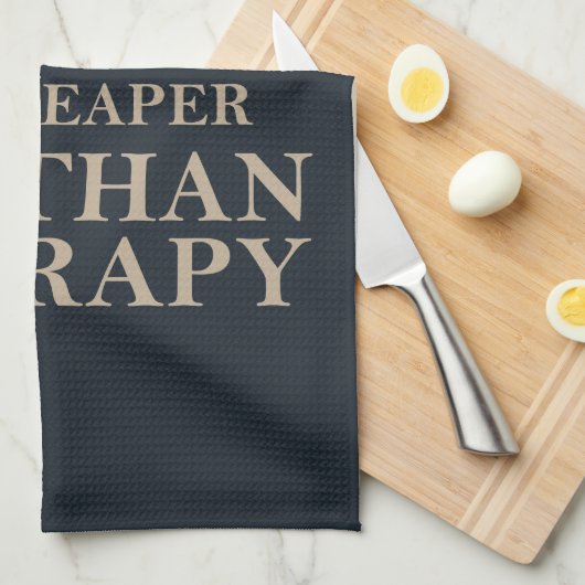 友達おもしろいの生徒のためのワイン引用文 キッチンタオル (四つ折り)