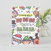 友達おもしろい用クリスマスカードホリデーカード シーズンカード (スタンド正面)