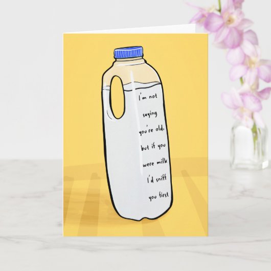 友達おもしろい用誕生日カード – 最初にスニフ カード (蘭)