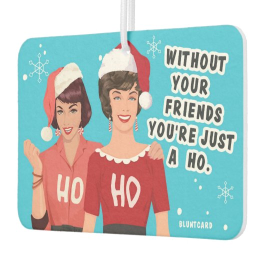 友達がいなくて – クリスマスおもしろい カーエアーフレッシュナー (左)