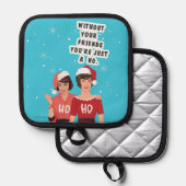 友達がいなくて… 鍋敷き (正面/裏面)