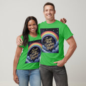 友達がいるから毎日輝く レインボー 星空 fu tシャツ (ユニセックス)