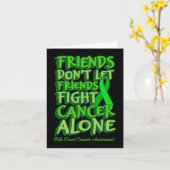 友達ががんとの闘いを独り決めさせないこと カード (黄色い花)