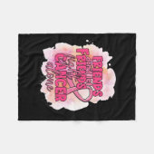 友達ががんと闘うのはやめなさい フリースブランケット (正面(横))