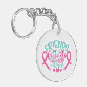 友達ががんにかかるなんて友達には絶対にさせない キーホルダー (正面左)