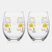 友達がタコを減らすのを許可しない ステムなしワイングラス (右)