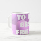 友達がパッ最高のクに泡立つためだ コーヒーマグカップ (正面左)