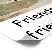 友達が一人で歩くことを許可しない ポスター (角)