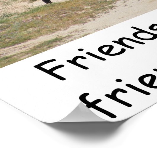 友達が一人で歩くことを許可しない ポスター (角)