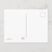 友達が世界で美しい犬の猫を白くする ポストカード (裏面)