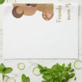 友達が人生を耐え忍ぶ感動的引用文 キッチンタオル (折り畳み)