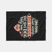 友達が多いかも最高の知れない フリースブランケット (正面(横))