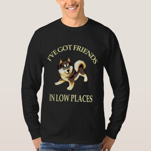 友達が得低い所にいる Tシャツ (正面)