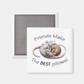 友達が枕最高のを作る! マグネット (正面/裏面)