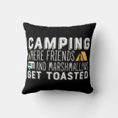友達が焼けるキャンプおもしろい クッション (裏面)
