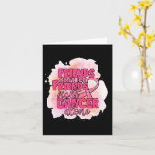 友達が癌と闘うのは決してピンクじゃない カード (黄色い花)