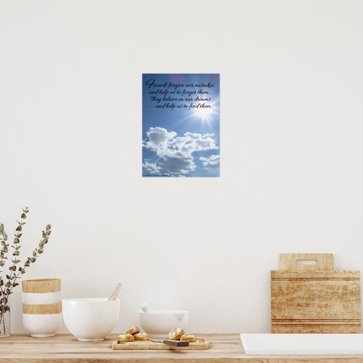 友達が私たちの間違いを許す…感動的. ポスター (キッチン)