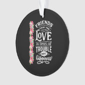 友達が自分の愛を見せる オーナメント (正面)