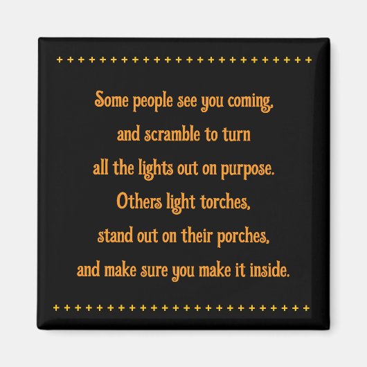 友達が道を照らす マグネット (正面)