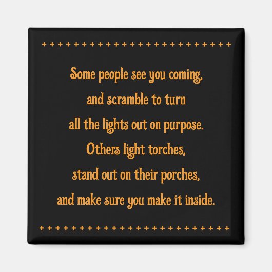 友達が道を照らす マグネット (正面)