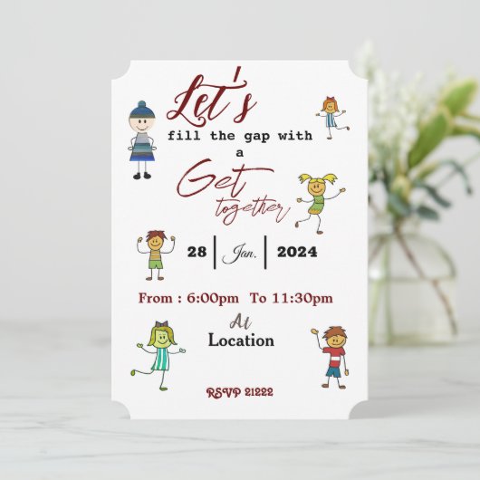 友達が集まる 招待状 (スタンド正面)