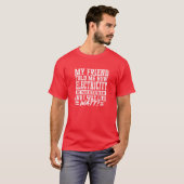 友達が電気の測定方法を教えてくれた Tシャツ (正面フル)