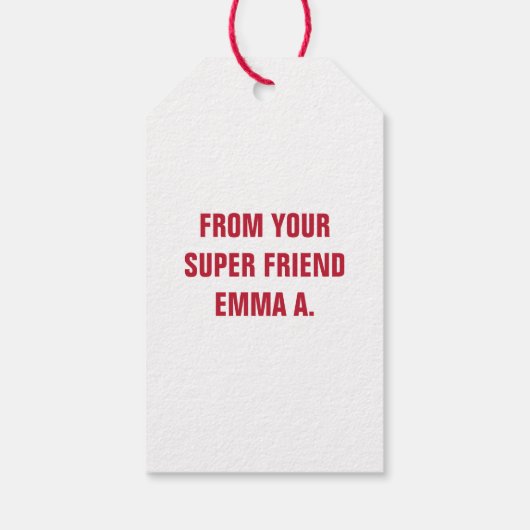 友達すごい教室バレンタインギフトラベル ギフトタグ (裏面)