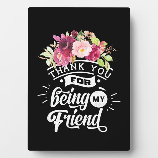 友達でいてくれてありがとう フォトプラーク (正面)