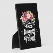 友達でいてくれてありがとう フォトプラーク (側面)