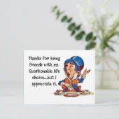 友達でいてくれてありがとう - 友情 ポストカード (スタンド正面)