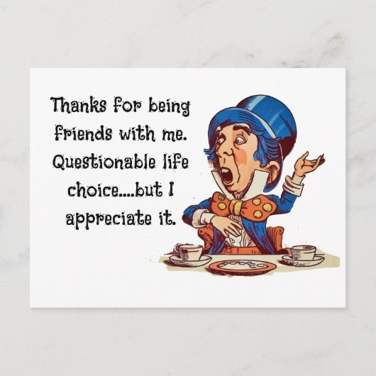 友達でいてくれてありがとう - 友情 ポストカード (正面)
