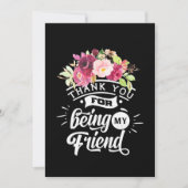 友達でいてくれてありがとう 招待状 (正面)