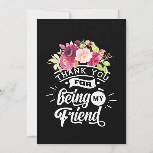 友達でいてくれてありがとう 招待状 (正面)