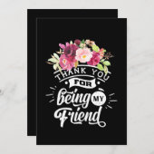 友達でいてくれてありがとう 招待状 (正面/裏面)