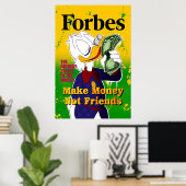 友達ではなく金を稼ぐ ポスター (ホームオフィス)