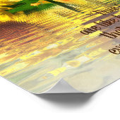 友達とことわざのひまわり色が消えない ポスター (角)