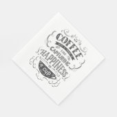 友達とコーヒーを スタンダードランチョンナプキン (角)