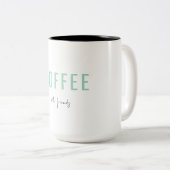 友達とコーヒーを ツートーンマグカップ (正面右)
