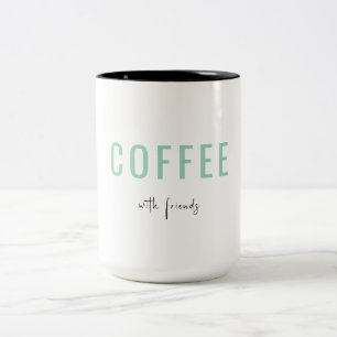 友達とコーヒーを ツートーンマグカップ