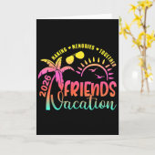 友達とバケーション2026 思い出を作ろう 女 カード (黄色い花)