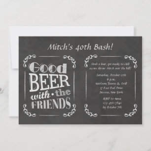 友達とビールを飲もう!招待状 招待状