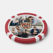 友達とポーカーゲームの夜の写真「Deal me in」 ポーカーチップ (シングル)